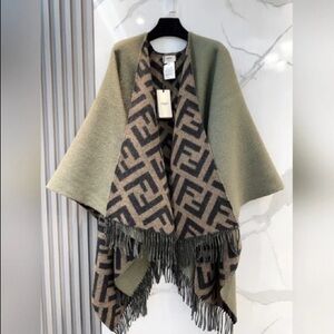 Fendi Reversible Cashmere Cape